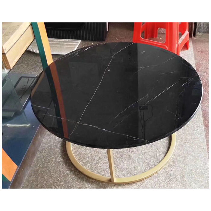 Black Marquina Coffee Table View 2