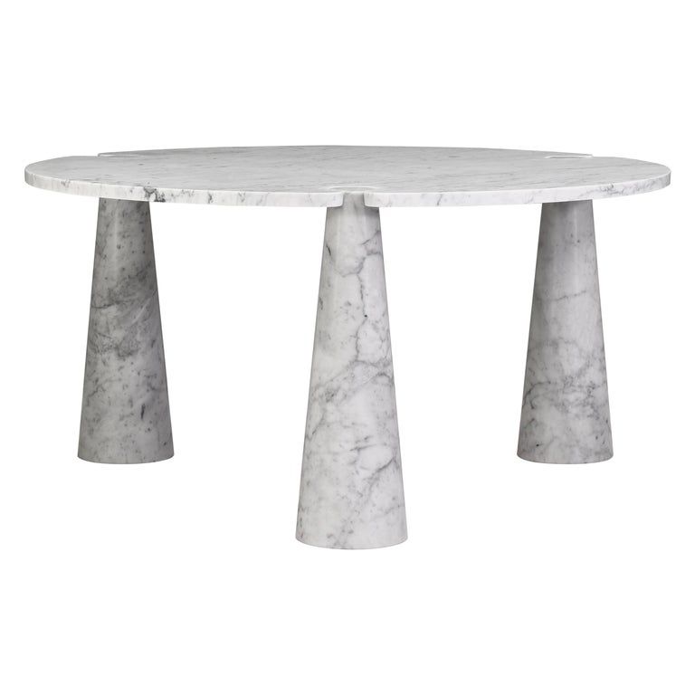 Calacatta Gold Vagli Diner Table Angle View